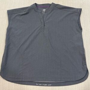 Healing Hands Purple Label Women's Journey Mandarin Collar Boxy Scrub Top